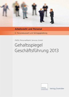Cover Gehaltsspiegel Geschäftsführung 2013 - Download PDF (eBook, PDF)