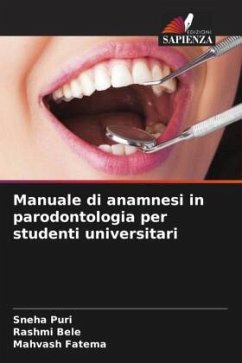 Cover Manuale di anamnesi in parodontologia per studenti universitari