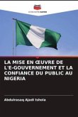 LA MISE EN ¿UVRE DE L'E-GOUVERNEMENT ET LA CONFIANCE DU PUBLIC AU NIGERIA