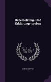 Uebersetzung- Und Erklärungs-proben