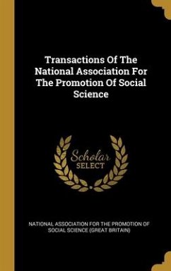 Cover Transactions Of The National Association For The Promotion Of Social Science