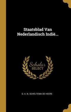 Cover Staatsblad Van Nederlandisch Indië...