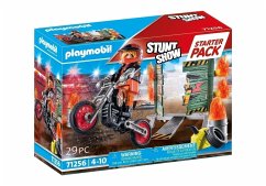 Image of 71256 Stuntshow Starter Pack Stuntshow Motorrad mit Feuerwand, Konstruktionsspielzeug