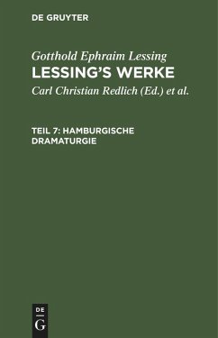 Hamburgische Dramaturgie - Lessing, Gotthold Ephraim