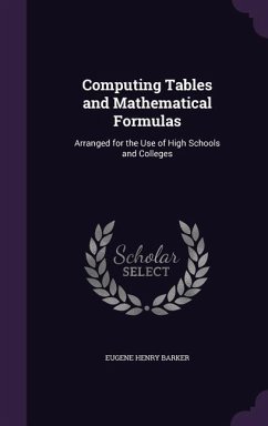 Computing Tables and Mathematical Formulas - Barker, Eugene Henry