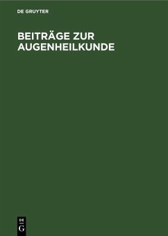 Cover Beiträge zur Augenheilkunde