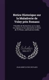 Notice Historique sur la Maladrerie de Voley près Romans