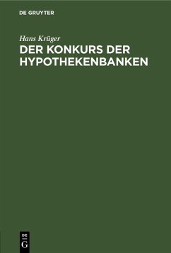 Cover Der Konkurs der Hypothekenbanken