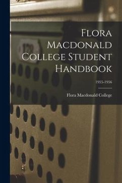 Flora Macdonald College Student Handbook; 1955-1956