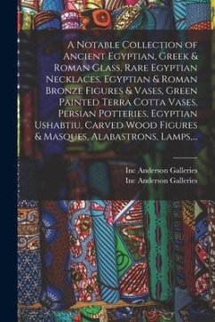 A Notable Collection of Ancient Egyptian, Greek & Roman Glass, Rare Egyptian Necklaces, Egyptian & Roman Bronze Figures & Vases, Green Painted Terra C