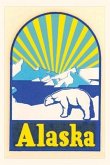 Vintage Journal Alaska Decal, Polar Bear