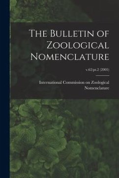 The Bulletin of Zoological Nomenclature; v.62: pt.2 (2005)