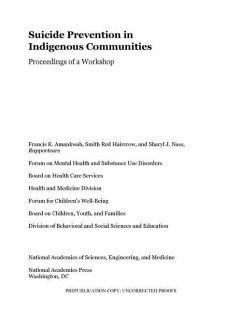 Suicide Prevention in Indigenous Communities - National Academies of Sciences Engineering and Medicine; Division of Behavioral and Social Sciences and Education; Health And Medicine Division; Board On Children Youth And Families; Board On Health Care Services; Forum for Children's Well-Being; Forum on Mental Health and Substance Use Disorders