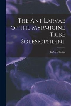 The Ant Larvae of the Myrmicine Tribe Solenopsidini.