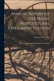 Annual Report of the Maine Agricultural Experiment Station; 1900 (incl. Bull. 59-69)
