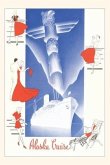 Vintage Journal Alaska Cruise Advertisement with Totem Pole