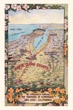 Vintage Journal Map of Santa Clara County, San Jose, California