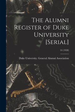 The Alumni Register of Duke University [serial]; 14 (1928)