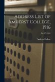 Address List of Amherst College, 1916; No. 27 (1916)