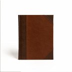 CSB Notetaking Bible, Large Print Edition, Brown/Tan Leathertouch Over Board