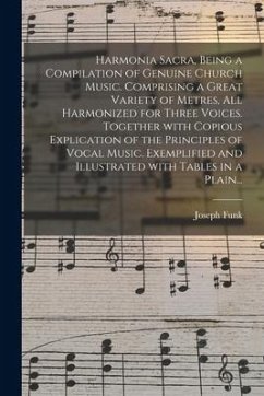 Harmonia Sacra, Being a Compilation of Genuine Church Music. Comprising a Great Variety of Metres, All Harmonized for Three Voices. Together With Copi