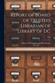 Report of Board of Trustees Librarian of Library of DC; 1929