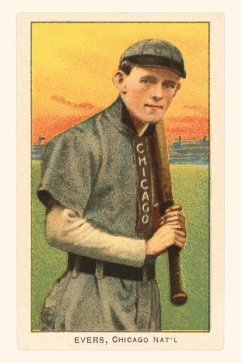 Vintage Journal Early Baseball Card, Johnny Evers