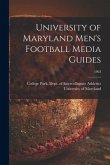 University of Maryland Men's Football Media Guides; 1963