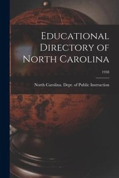 Educational Directory of North Carolina; 1938