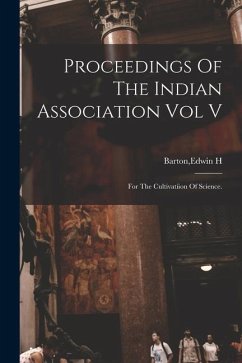 Proceedings Of The Indian Association Vol V