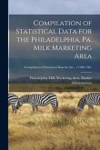Compilation of Statistical Data for the Philadelphia, Pa. Milk Marketing Area; 1960-1961