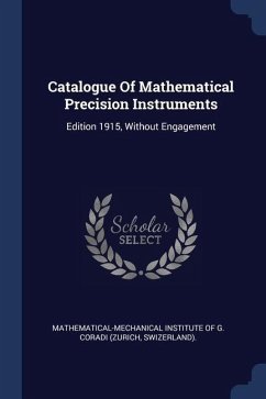 Cover Catalogue Of Mathematical Precision Instruments
