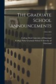 The Graduate School Announcements; 1952-1953