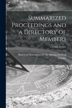 Summarized Proceedings and a Directory of Members; v.29: Sec.B(1880)