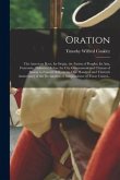 Oration: the American Race, Its Origin, the Fusion of Peoples; Its Aim, Fraternity. Delivered Before the City Government and Ci