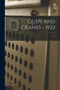 Cover Quips and Cranks - 1922; 25