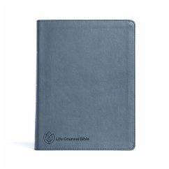 CSB Life Counsel Bible, Slate Blue Leathertouch, Indexed - New Growth Press; Csb Bibles By Holman