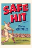 Vintage Journal Safe Hit Vegetable Crate Label