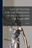 List of Voters for the Township of Metcalfe for the Year 1883 [microform]