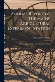 Annual Report of the Maine Agricultural Experiment Station; 1904 (incl. Bull. 100-111)