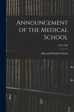 Announcement of the Medical School; 1955-1956