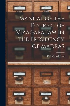 Cover Manual of the District of Vizagapatam In the Presidency of Madras