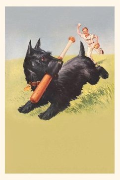 Vintage Journal Scottie Dog with Bat