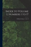 Index to Volume I, Numbers 1 to 17; Fieldiana Zoology v.1, no. 18