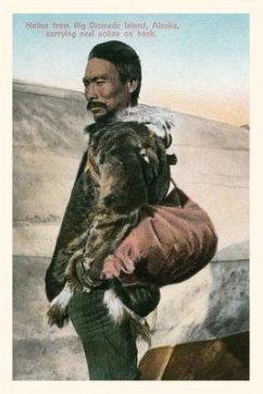 Vintage Journal Indigenous Alaskan Man with Seal Poke