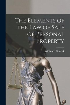 The Elements of the Law of Sale of Personal Property