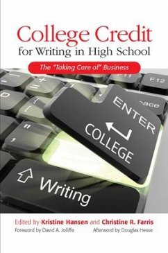 College Credit for Writing in High School