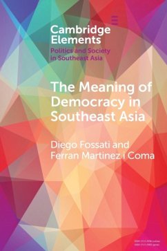 The Meaning of Democracy in Southeast Asia - Fossati, Diego (City University of Hong Kong); i Coma, Ferran Martinez (Griffith University, Queensland)