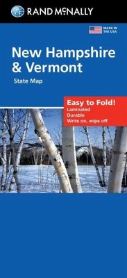 Rand McNally Easy to Fold: New Hampshire & Vermont Laminated Map - Rand Mcnally