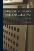 Ohio University Bulletin, May 1921; v.16, no.17